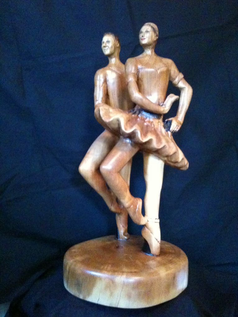 Ballet Dancers, Casey, Woodcarving, Wood carving, Chainsaw Wood Carving,  Chainsaw Woodcarving, Sculpture, Art, Realism, #LLAP, Chainsaw Casey, Casey Woodcarving, Casey Wood Carving, Woodworking