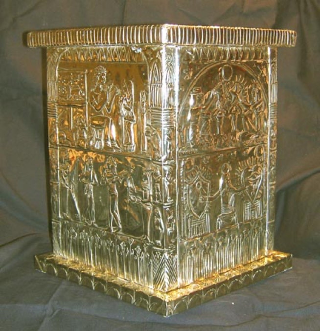 Tooled Brass Egyptian Shrine