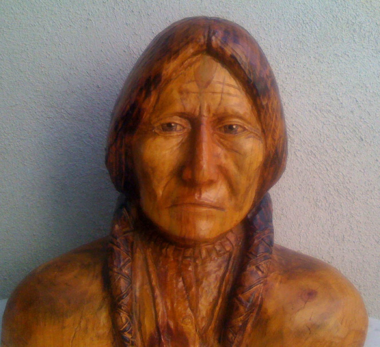 Abraham Lincoln, Sitting Bull, Tatanka Iyotaka, Quanah Parker, Annie Oakley, Cowboy, Medicine Man, Fighter, Boxer, Casey, Woodcarving, Wood carving, Chainsaw Wood Carving,  Chainxsaw Woodcarving, Sculpture, Art, Realism, Casey Woodcarving, Casey Wood Carving , Native American